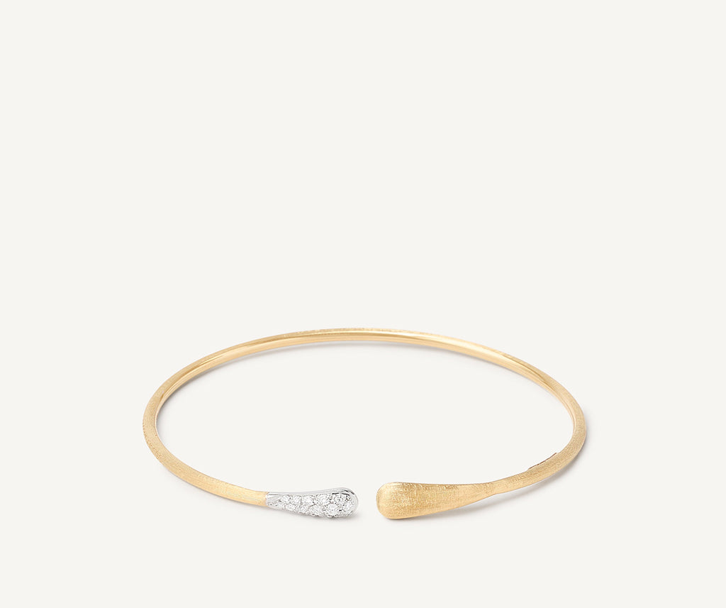 LUCIA 18K Yellow Gold and Diamond Kissing Cuff SB109_B_YW_Q6