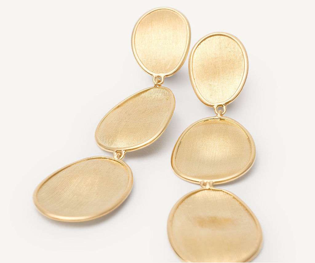 LUNARIA 18K Yellow Gold 3-Drop Earrings, Large OB1349__Y_02