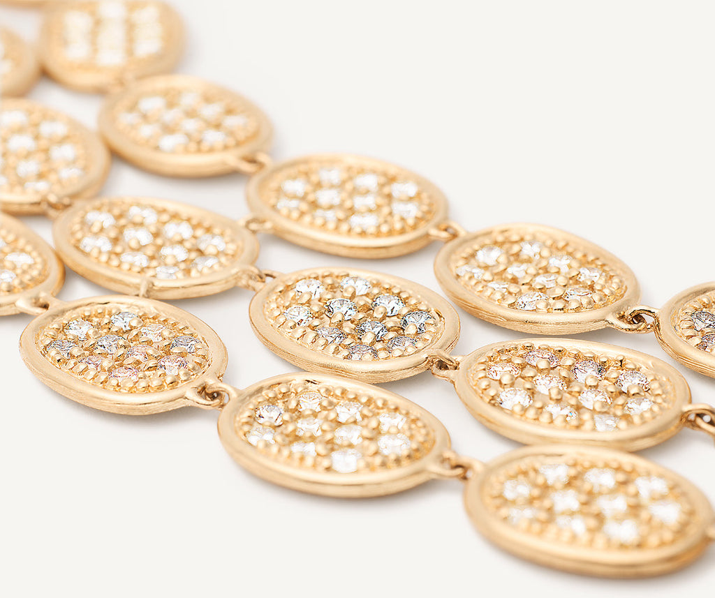 LUNARIA 18K Yellow Gold 3-Strand Diamond Pavé Bracelet BB2741_B_Y_2Y