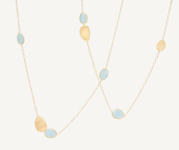 LUNARIA 18K Yellow Gold Aquamarine Long Necklace CB1982_AQD_Y_02