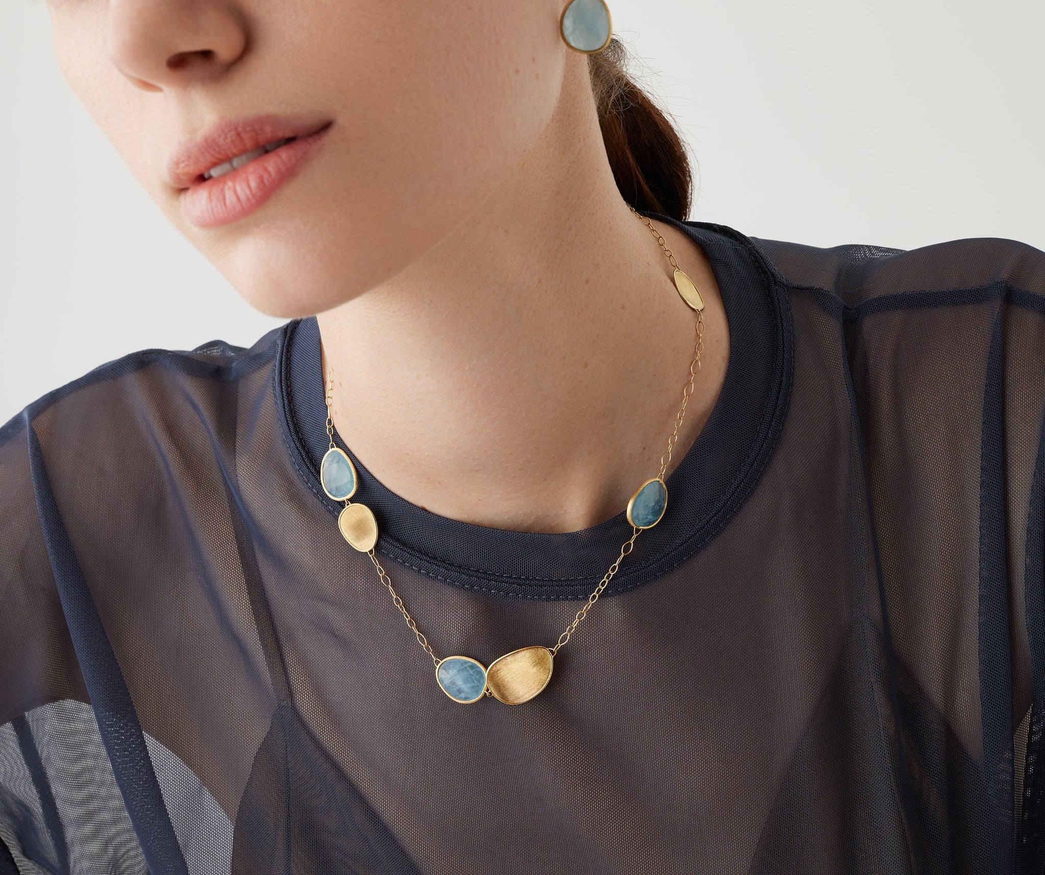 18K Yellow Gold Aquamarine Necklace – Marco Bicego