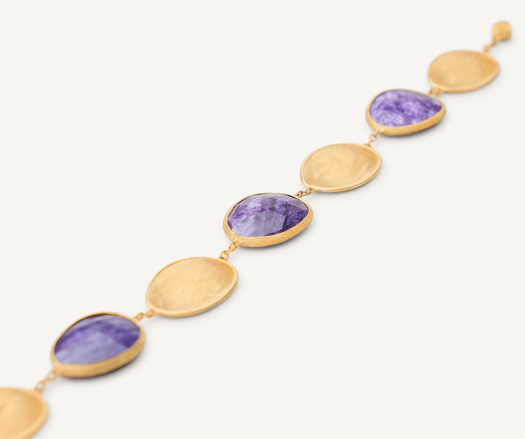 LUNARIA 18K Yellow Gold Bracelet with Charoite BB2099_CIA01_Y_02