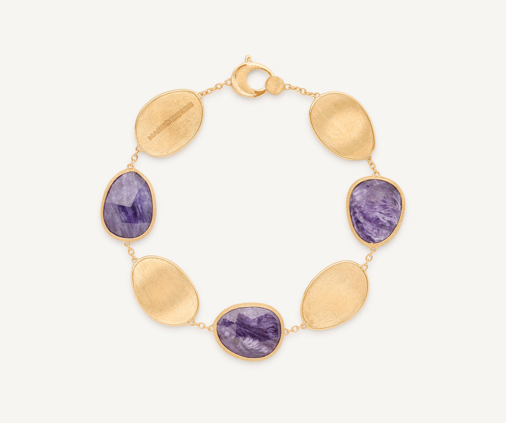 LUNARIA 18K Yellow Gold Bracelet with Charoite BB2099_CIA01_Y_02