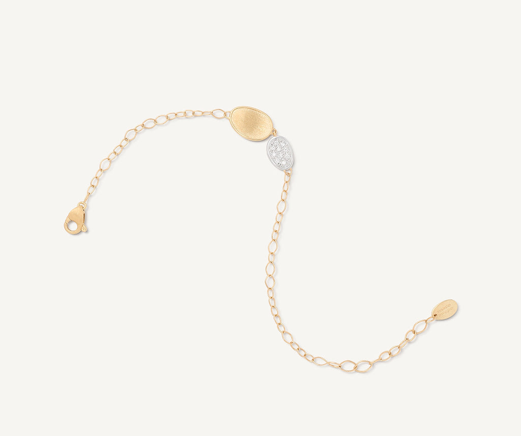 LUNARIA 18K Yellow Gold Bracelet with Mini-Pavé Station BB2591_B_YW_Q6