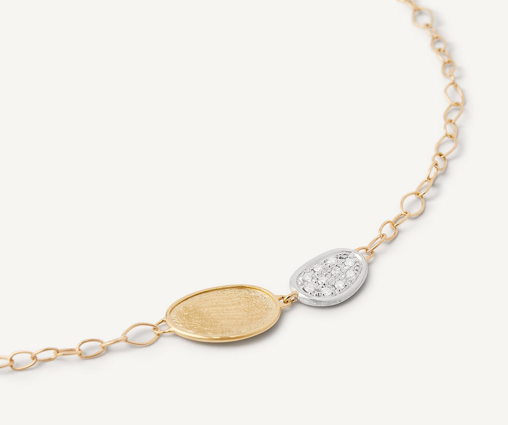 LUNARIA 18K Yellow Gold Bracelet with Mini-Pavé Station BB2591_B_YW_Q6