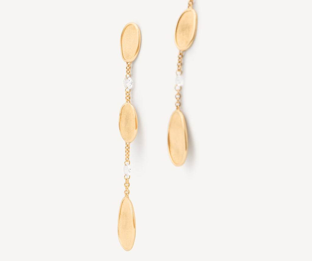 LUNARIA 18K Yellow Gold Chandelier Earrings with Diamonds OB1905_B_Y_02