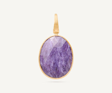 LUNARIA 18K Yellow Gold Charoite Pendant PB20_CIA01_Y_02