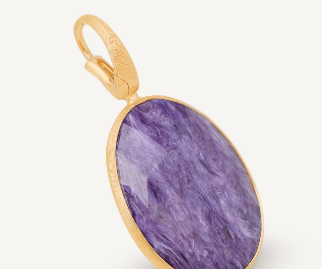 LUNARIA 18K Yellow Gold Charoite Pendant PB20_CIA01_Y_02