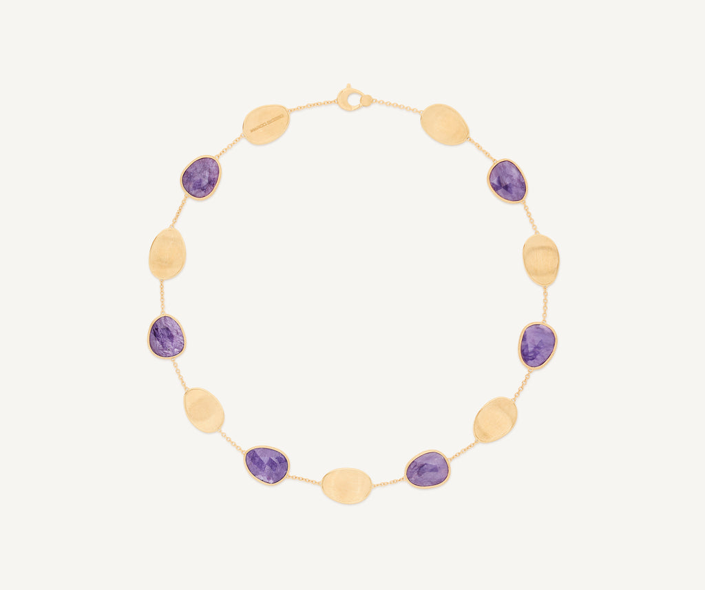 LUNARIA 18K Yellow Gold Collar Necklace with Charoite CB2099_CIA01_Y_02