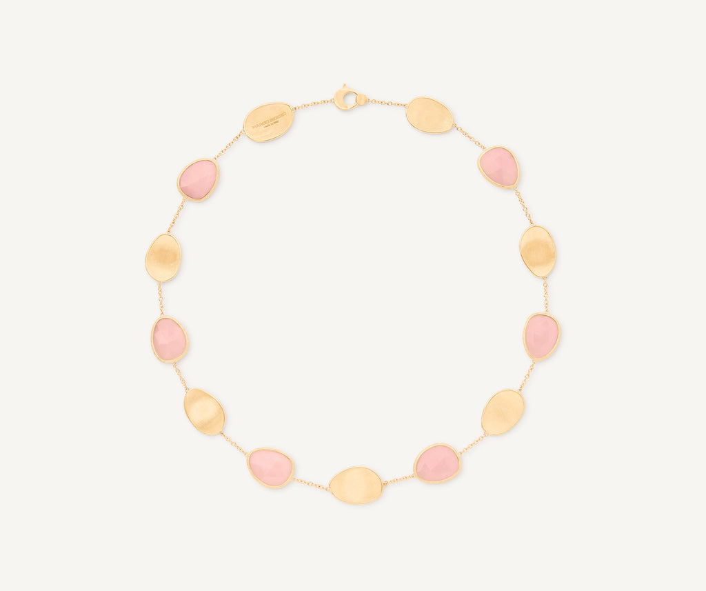 LUNARIA 18K Yellow Gold Collar Necklace with Opal