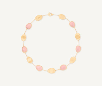 LUNARIA 18K Yellow Gold Collar Necklace with Opal