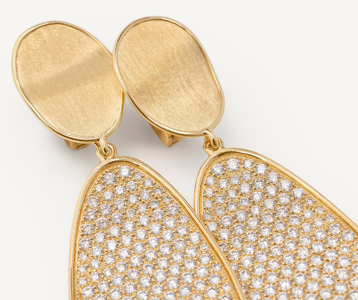 18K Yellow Gold Convertible Pavé Diamond Earring Kit – Marco