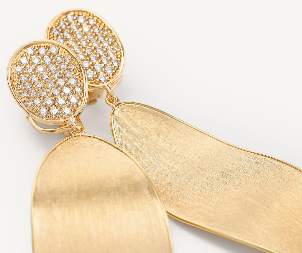 Marco Bicego LUNARIA 18K Yellow Gold Convertible Pavé Diamond Earring Kit OB1805-K_B1_Y_2Y