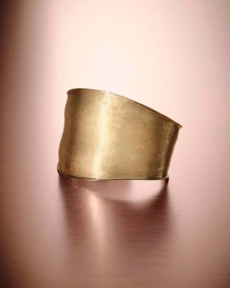 LUNARIA 18K Yellow Gold Cuff, Medium Width SB79__Y_02