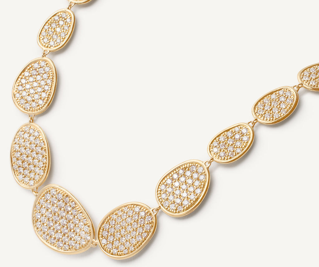 LUNARIA 18K Yellow Gold Diamond Pavé Graduated Collar Necklace CB1976_B_Y_2Y