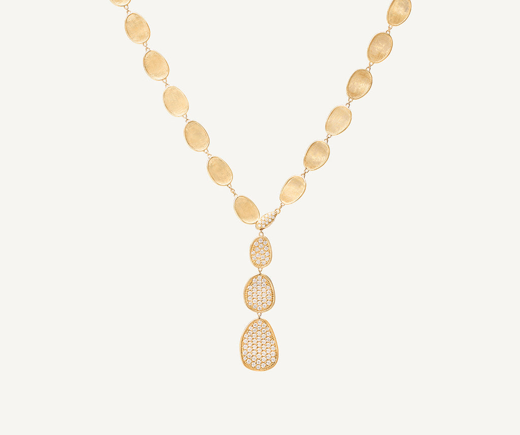 LUNARIA 18K Yellow Gold Diamond Pavé Lariat Necklace CB2752_B_Y_2Y