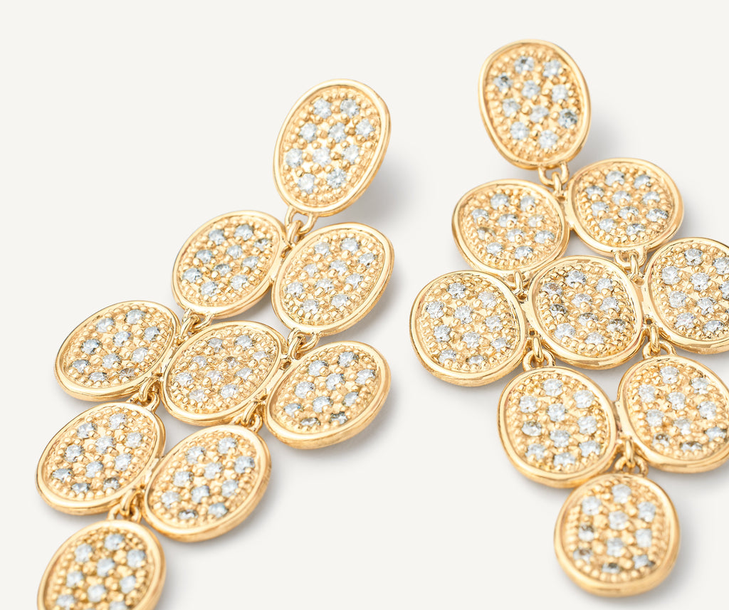 LUNARIA 18K Yellow Gold Diamond Pavé Statement Earrings OB1802_B_Y_2Y