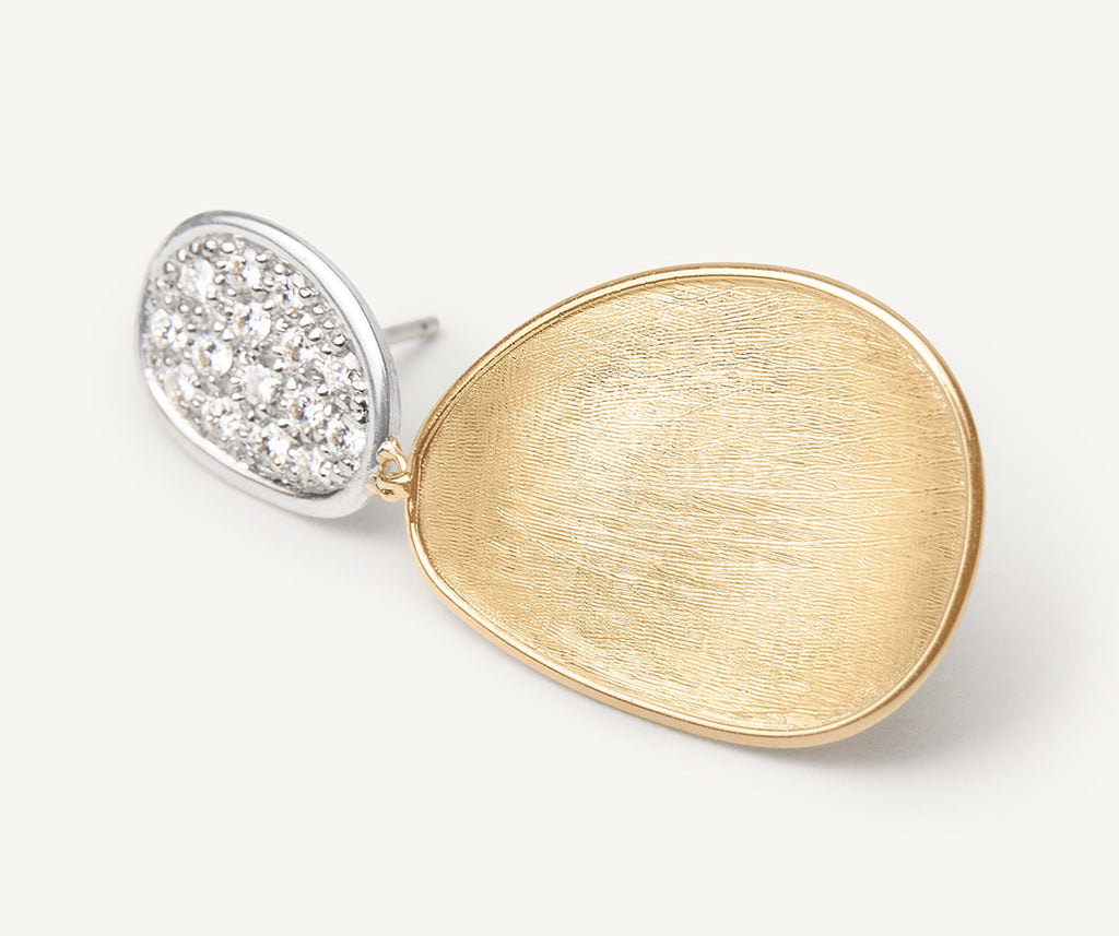 LUNARIA 18K Yellow Gold Double Drop Earrings With Diamonds, Small OB1751_B_YW_Q6