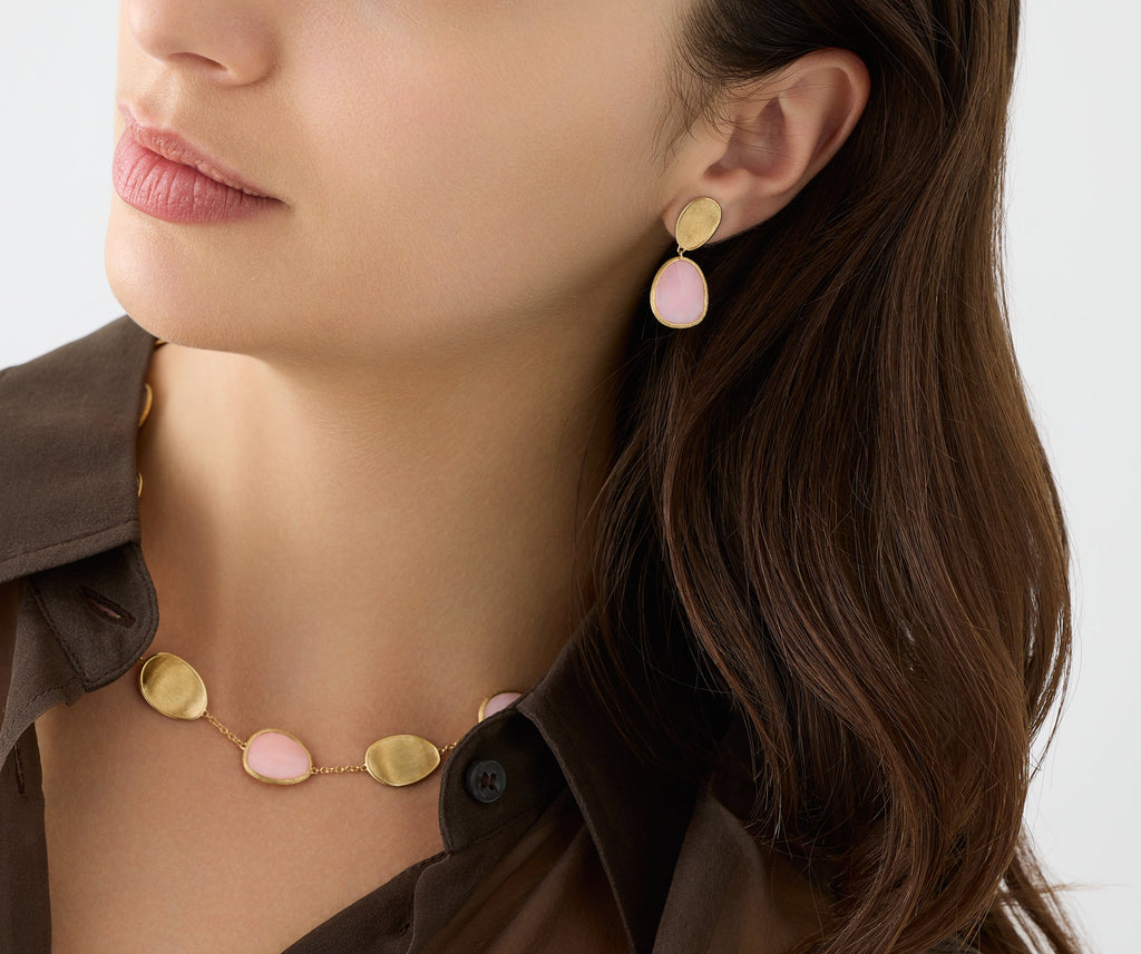 LUNARIA 18K Yellow Gold Drop Earrings with Opal OB1436_OP01_Y_02