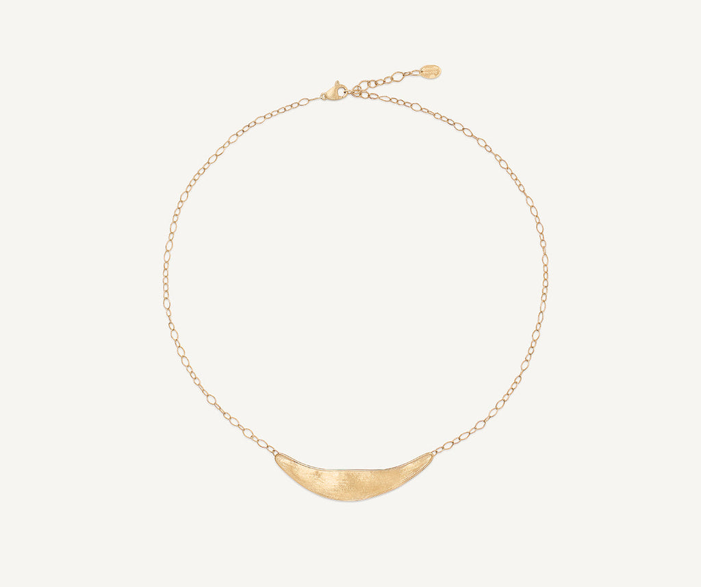 LUNARIA 18K Yellow Gold Engraved "Smile" Necklace CB2614__Y_02