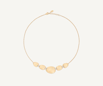LUNARIA 18K Yellow Gold "Halfsie" Necklace With Diamond Accents CB2901_B_YW_Q6