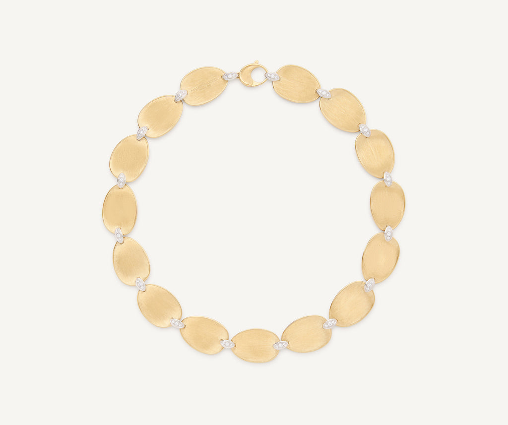 LUNARIA 18K Yellow Gold Large Collar Necklace With Diamond Accents CB2636_B_YW_Q6