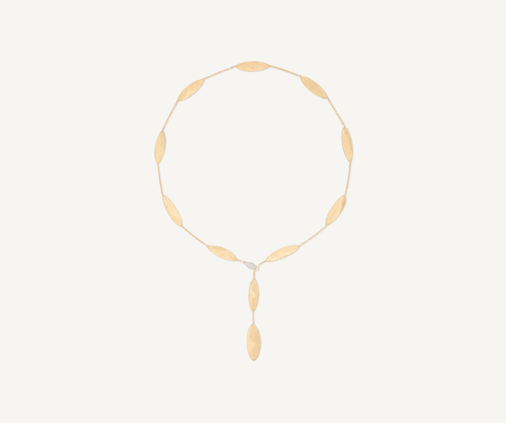 LUNARIA 18K Yellow Gold Lariat With Diamond Pavé Clasp CB2898_B_YW_Q6