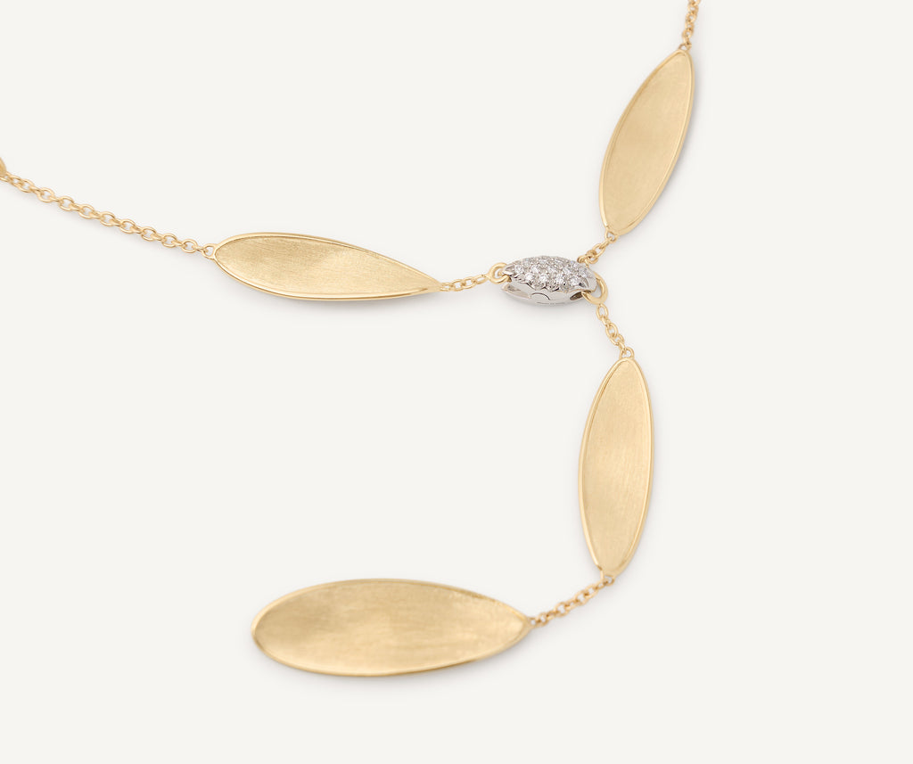 LUNARIA 18K Yellow Gold Lariat With Diamond Pavé Clasp CB2898_B_YW_Q6
