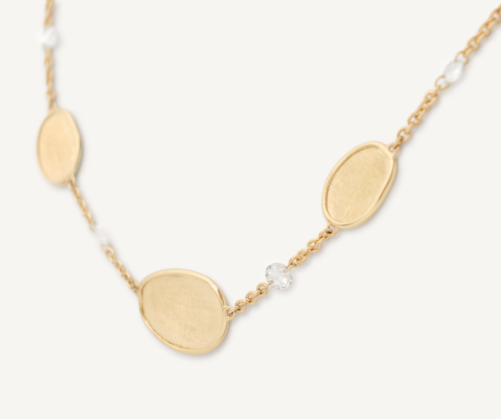 LUNARIA 18K Yellow Gold Lightweight Necklace with Diamonds CB2884_B_Y_02