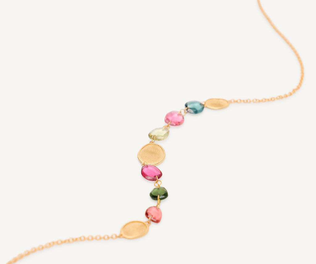 LUNARIA 18K Yellow Gold Lightweight Tourmaline Necklace CB2874_TM01_Y_02