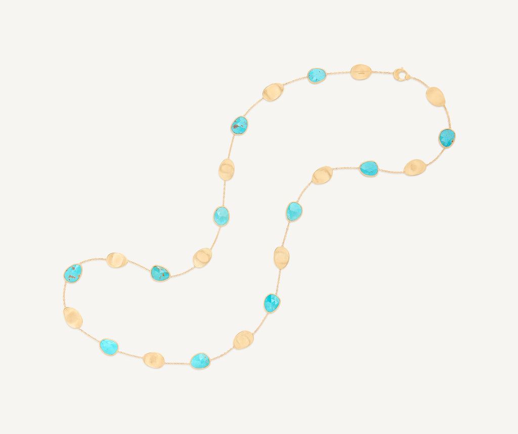 LUNARIA 18K Yellow Gold Long Necklace with Turquoise CB2157_TUM01_Y_02