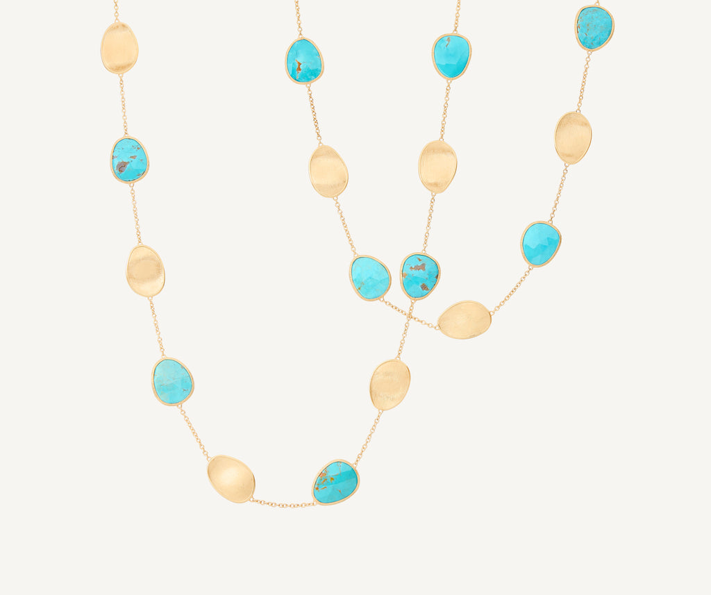 LUNARIA 18K Yellow Gold Long Necklace with Turquoise CB2157_TUM01_Y_02