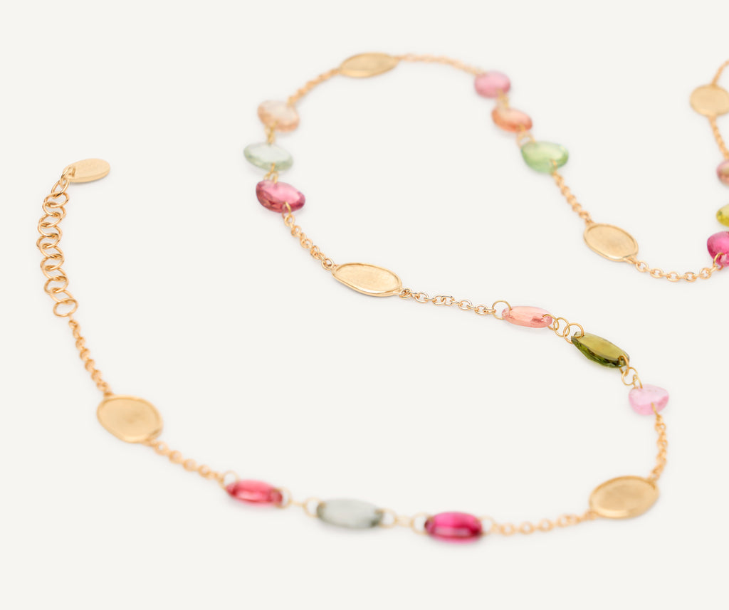 LUNARIA 18K Yellow Gold Long Tourmaline Necklace CB2868_TM01_Y_02