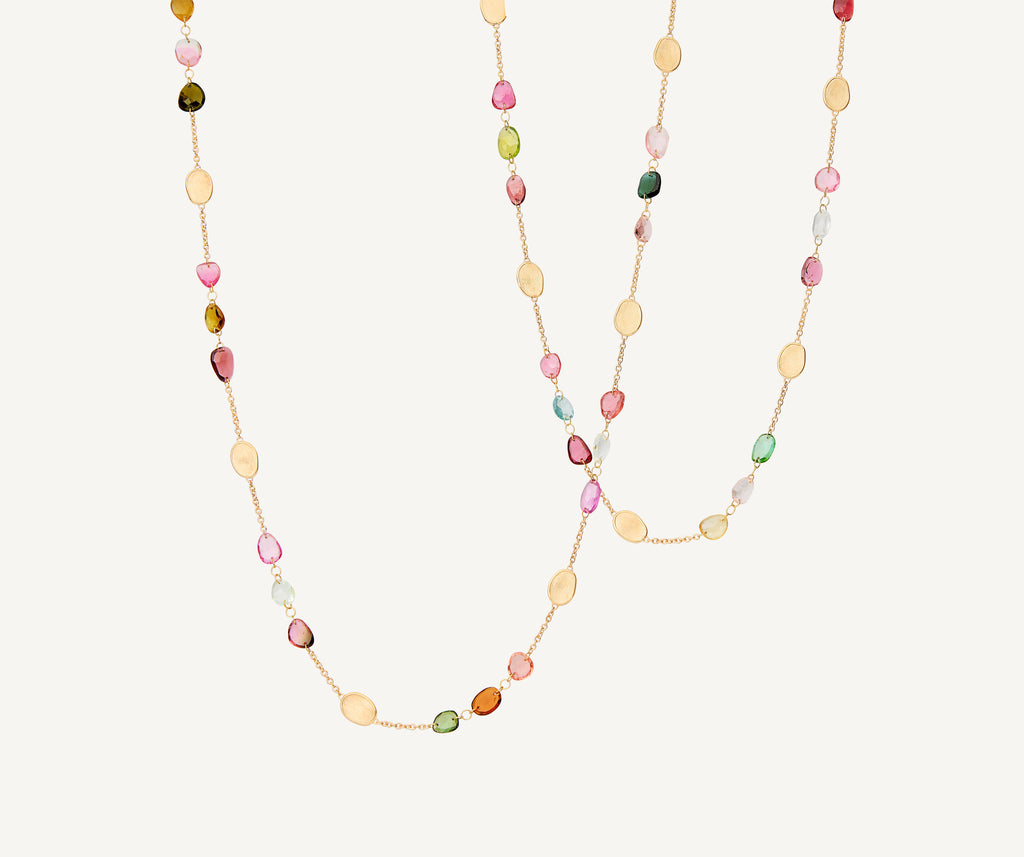 LUNARIA 18K Yellow Gold Long Tourmaline Necklace CB2868_TM01_Y_02