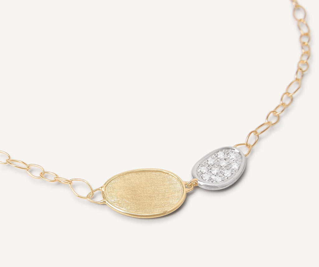 LUNARIA 18K Yellow Gold Mini-Petal & Diamond Pendant Necklace CB2591_B_YW_Q6