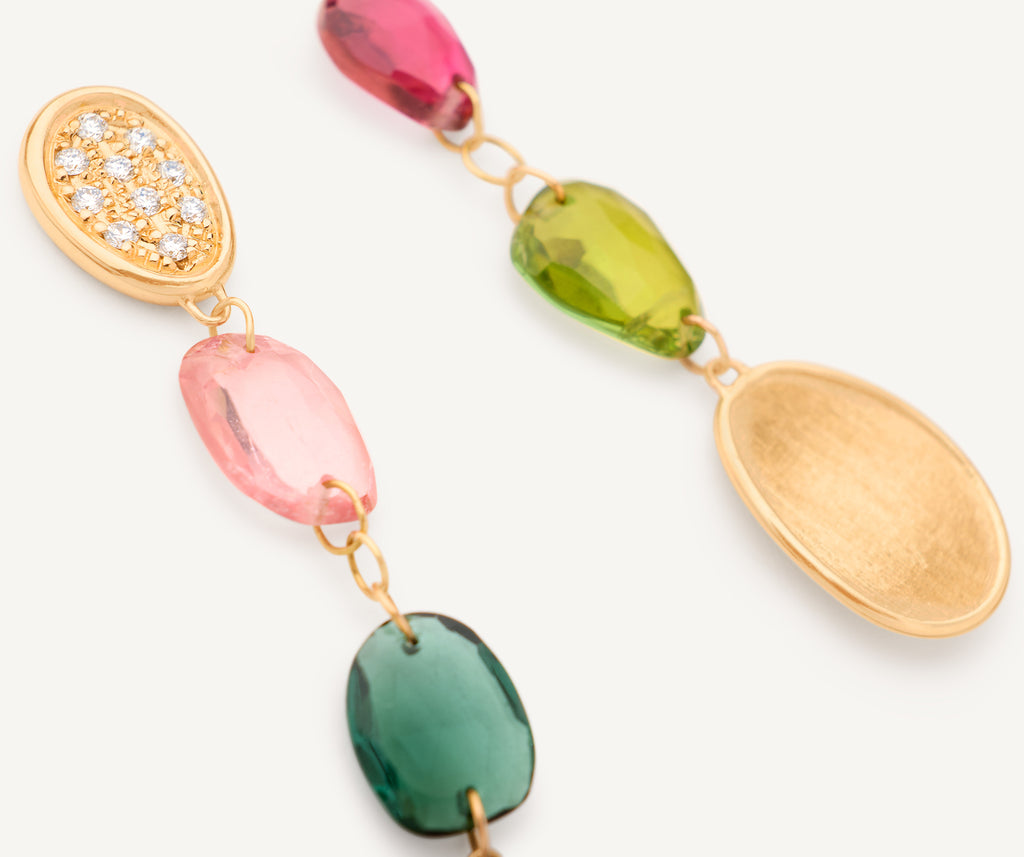 LUNARIA 18K Yellow Gold Mixed Tourmaline Drop Earrings with Diamonds OB1899-B_TM01_Y_02