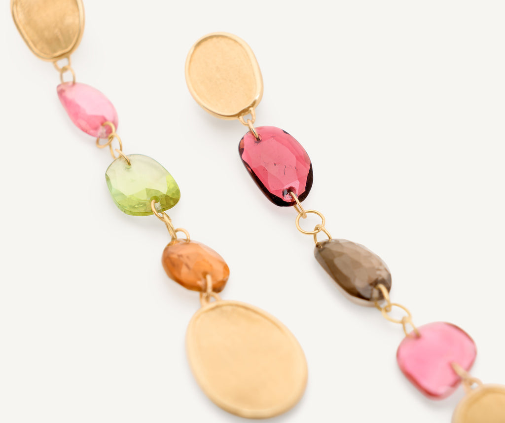 LUNARIA 18K Yellow Gold Mixed Tourmaline Statement Earrings OB1900_TM01_Y_02