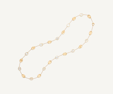 LUNARIA 18K Yellow Gold Necklace with Mother of Pearl, Long CB2157_MPW_Y_02