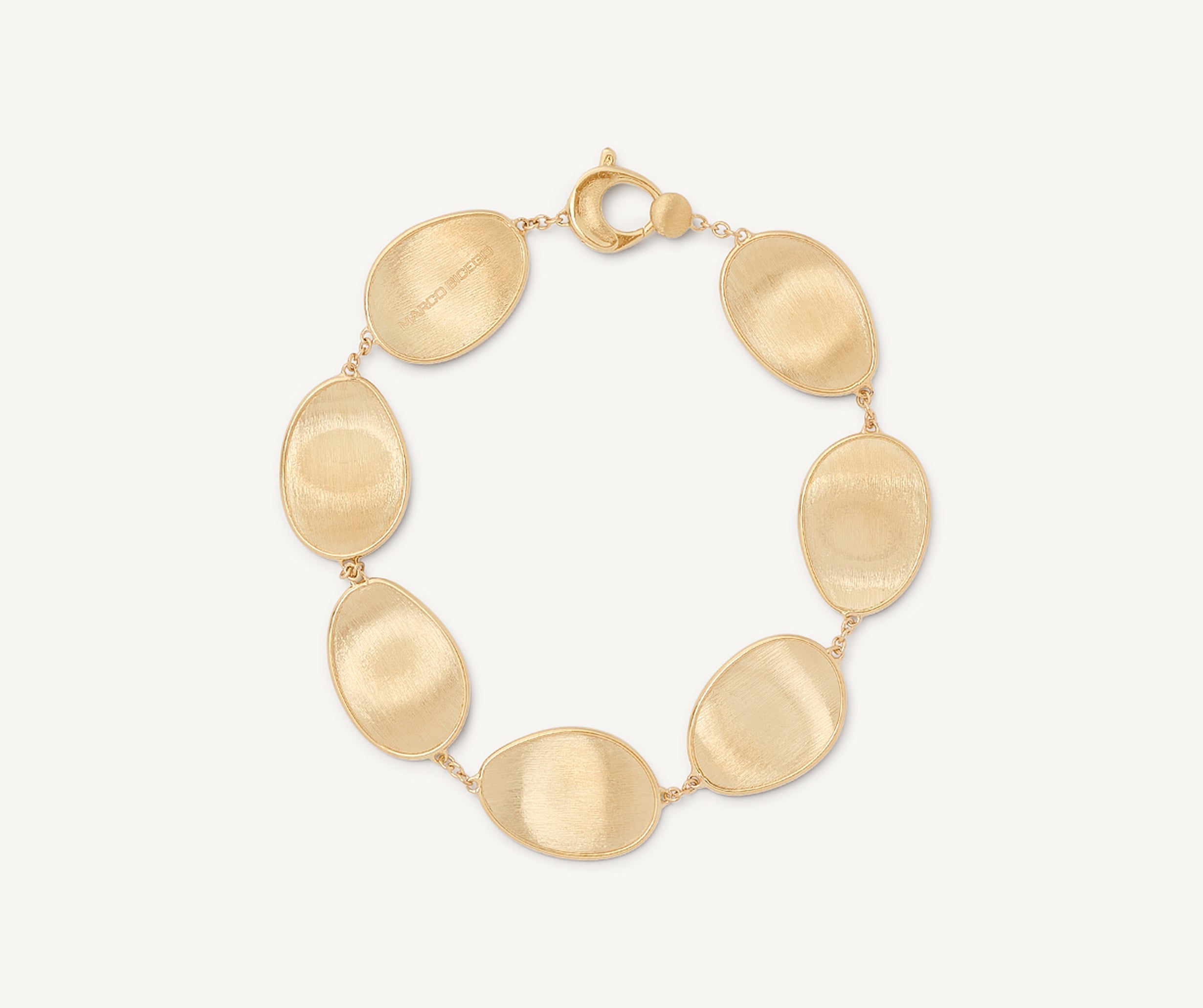 18K Yellow Gold Petal Bracelet, 7