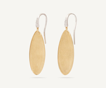 LUNARIA 18K Yellow Gold Petal Drop Earrings With Diamond Hook OB1913-A_B_YW_Q6