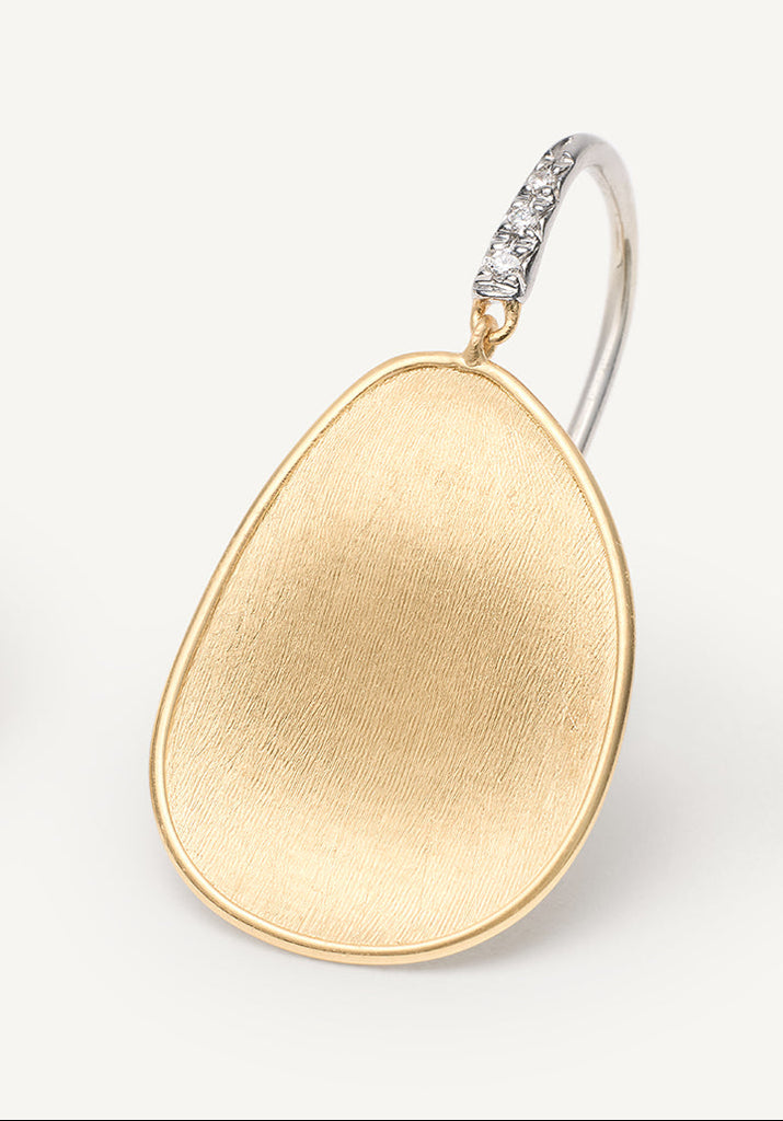 LUNARIA 18K Yellow Gold Petal Drop Earrings With Diamonds, Medium OB1343-A_B1_YW_Q6