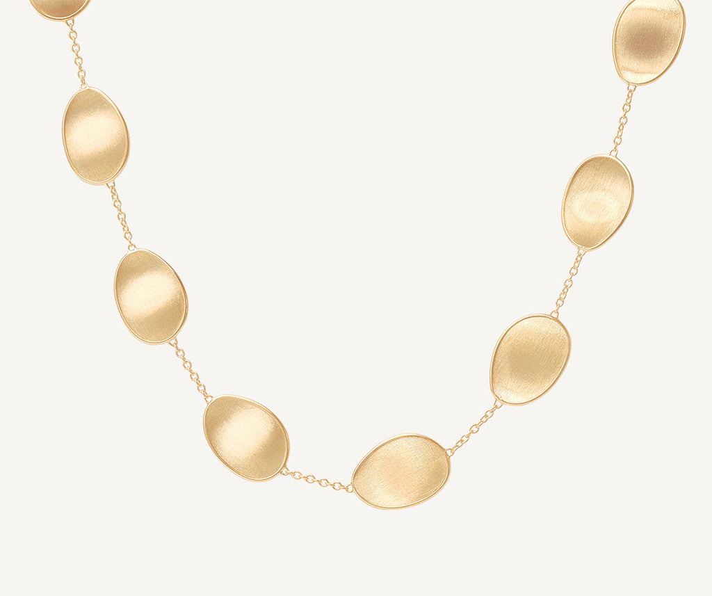 LUNARIA 18K Yellow Gold Petal Single Strand Necklace CB2099__Y_02