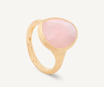 LUNARIA 18K Yellow Gold Ring with Opal