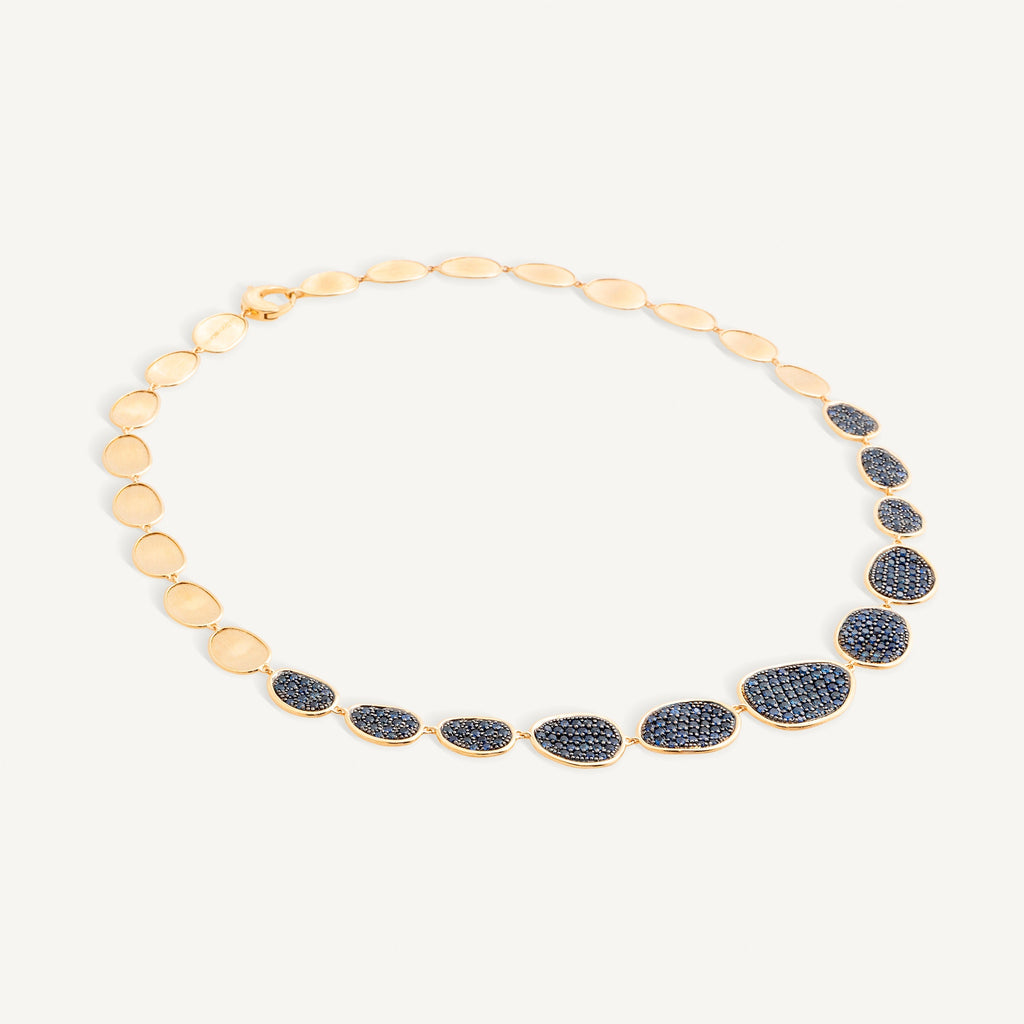 LUNARIA 18K Yellow Gold Sapphire Pavé Graduated Collar Necklace CB1976_ZB_Y_02