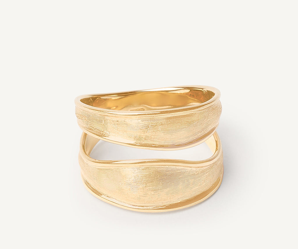 LUNARIA 18K Yellow Gold Split Band Ring