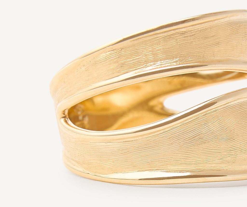 LUNARIA 18K Yellow Gold Split Band Ring