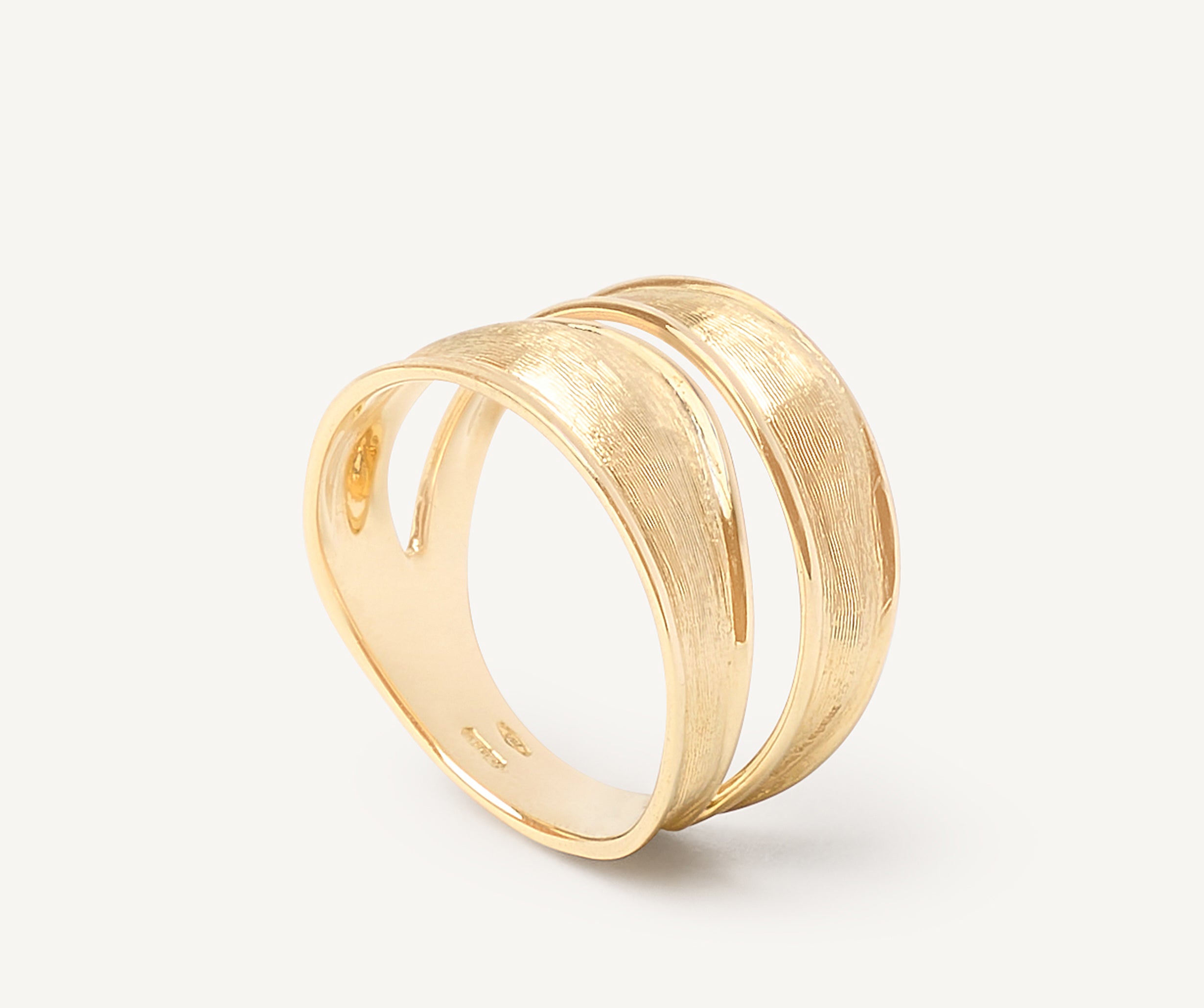 18K Yellow Gold Split Band Ring
