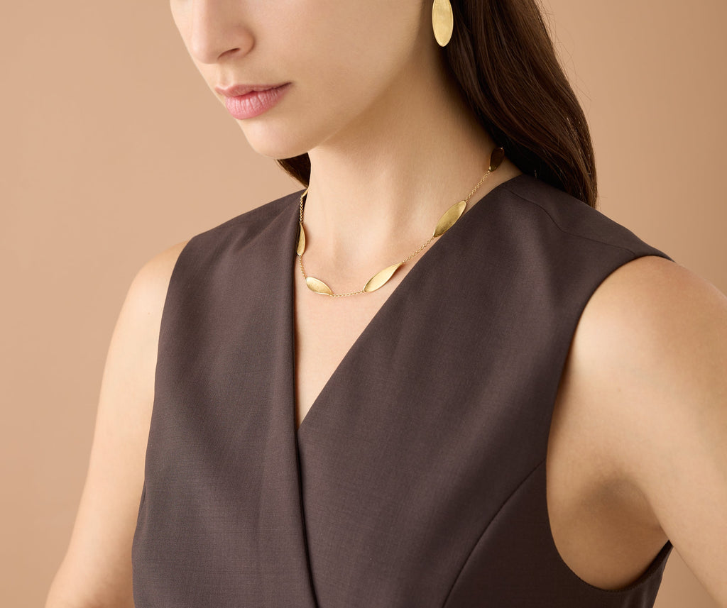 LUNARIA 18K Yellow Gold Station Short Necklace CB2896__Y_02