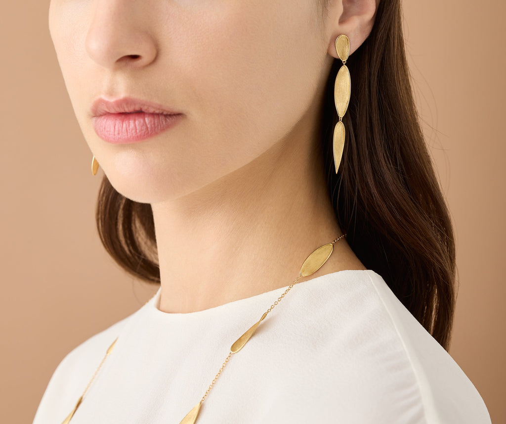 LUNARIA 18K Yellow Gold Triple Drop Earrings OB1918__Y_02