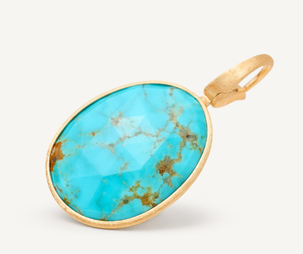 LUNARIA 18K Yellow Gold Turquoise Pendant PB20_TUM01_Y_02